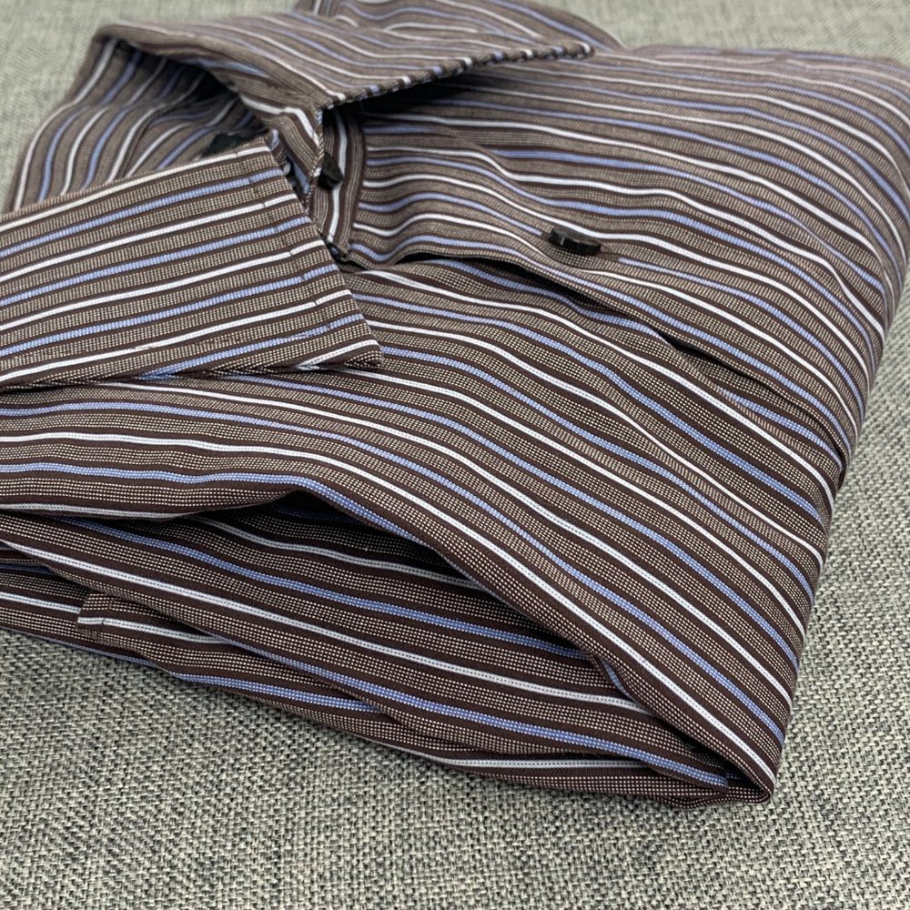 Men's Express Design Studio Button Down Shirt Premium Woven Cotton Medium Modern - Picture 16 of 16